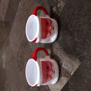 Vintage Winking Santa Mini Mug
